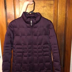 Dark Plum-Down Filled- Long Winter Coat- Women’s